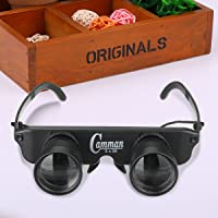 JWBOSS Cuerda Colgando Óptica de Pesca 3x28 Lupa Telescopio Estilo Gafas Prismáticos para la observación de Aves Senderi